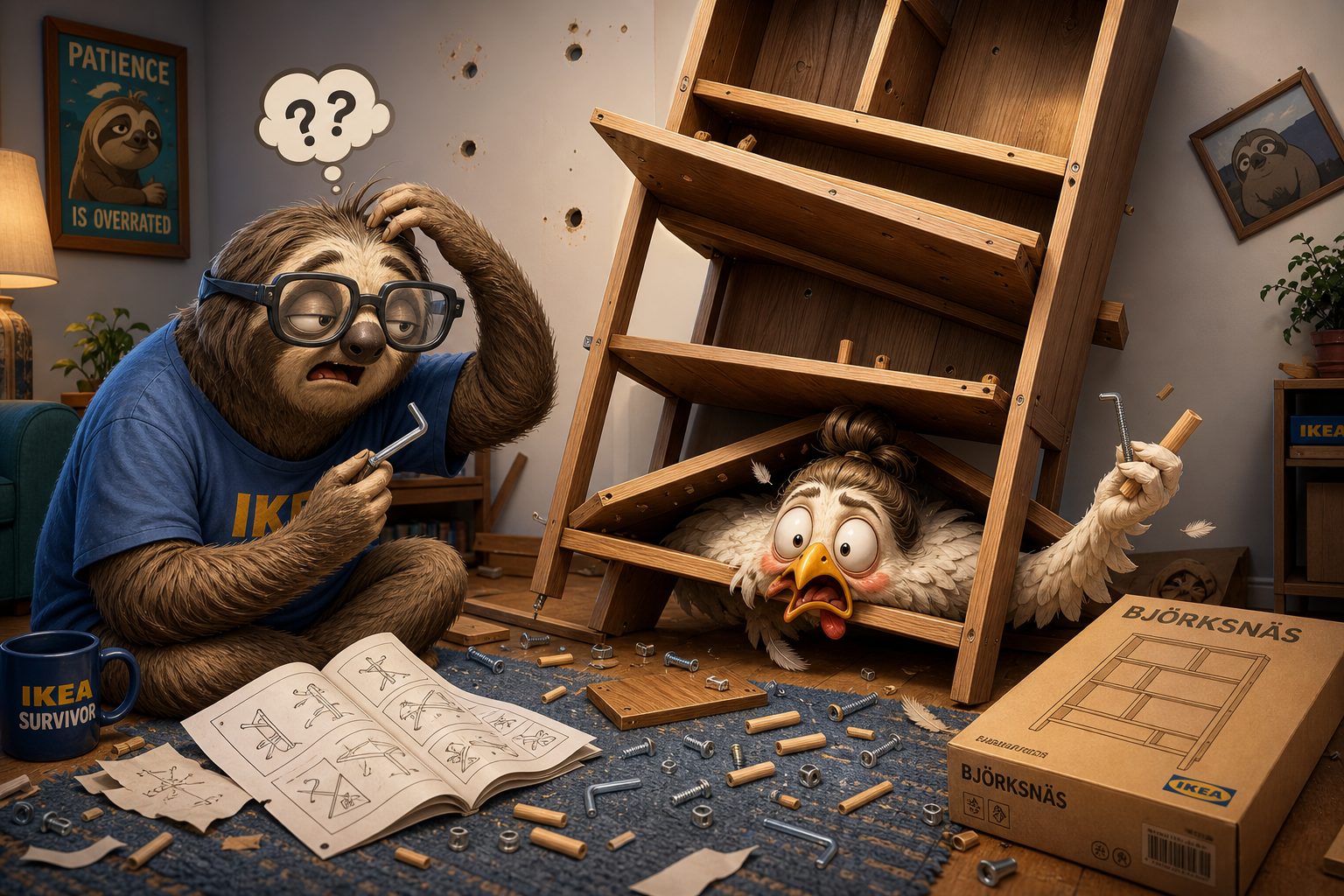 IKEA Bookshelf Catastrophe